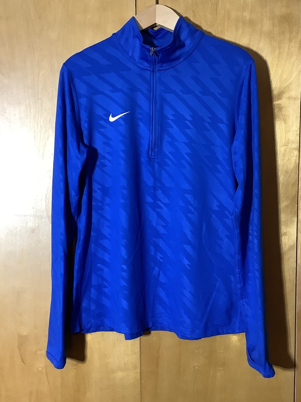 Nike royal blue dri-fit 1/4 zip, size XL